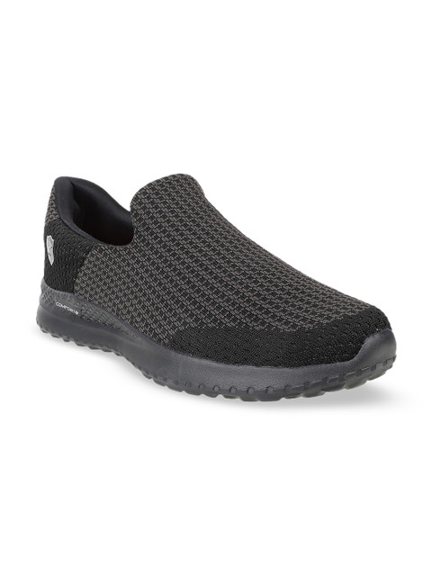 

Duke Men Black Woven Design Walking Shoes