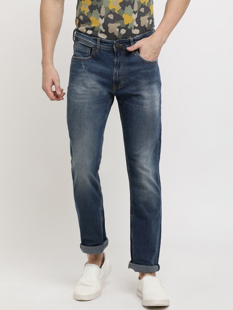 

Pepe Jeans Men Blue Regular Fit Mid-Rise Clean Look Jeans