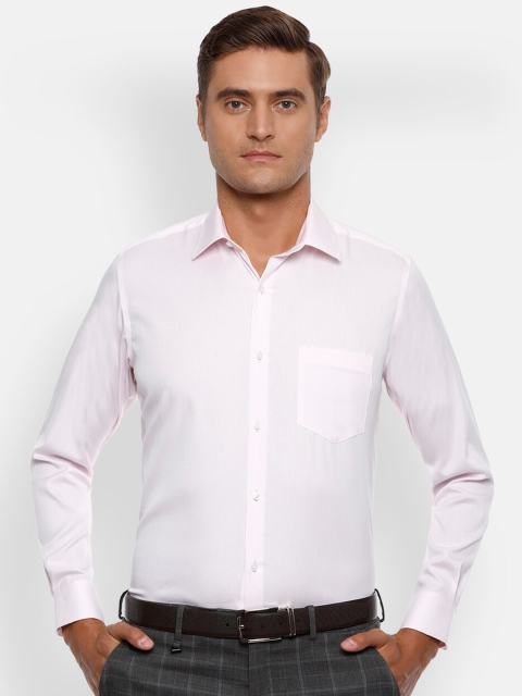 

Van Heusen Men Pink Regular Fit Solid Formal Cotton Shirt