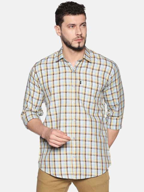 

LEVIZO Men Multicoloured Regular Fit Checked Casual Shirt, Multi