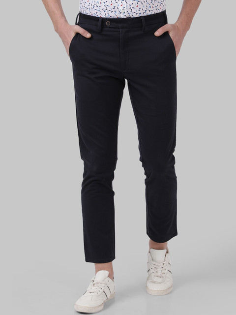 

Park Avenue Men Blue Regular Fit Solid Regular Trousers