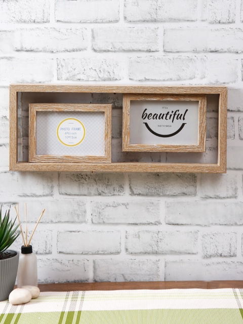 

House Of Accessories Brown Textured Wall Photo Frame