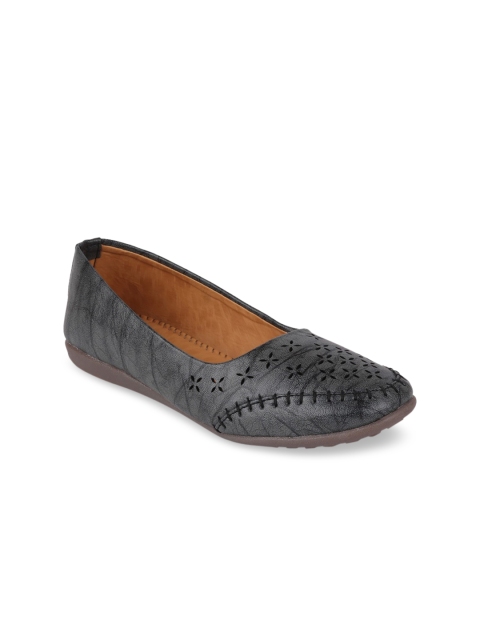 

FAUSTO Women Grey Solid Ballerinas