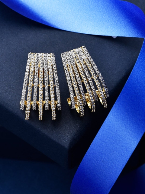 

Amavi Gold-Toned Contemporary Drop Earrings