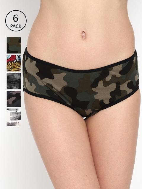 

Skidlers Women Pack Of 6 Assorted Hipster Briefs BRIEF-41-ALL-42-55