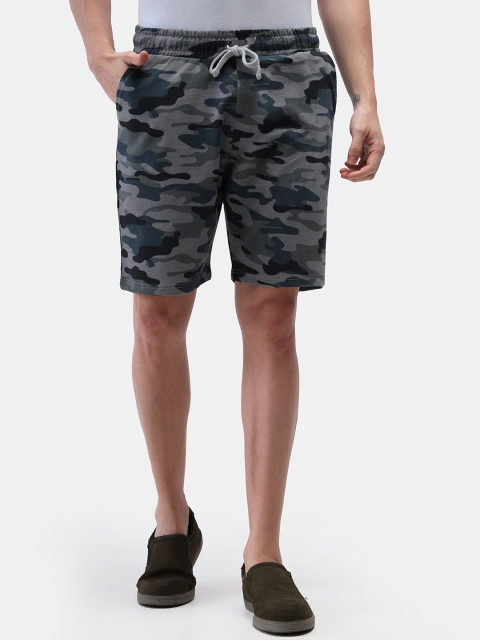 

Masculino Latino Men Grey Printed Regular Fit Regular Shorts