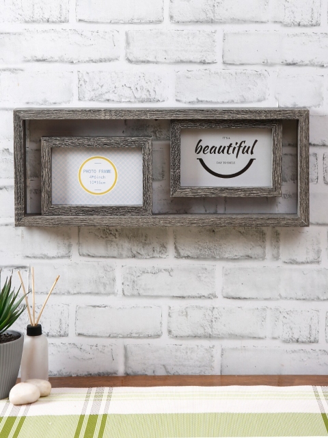 

House Of Accessories Black & White Textured Wall Hanging Photo Frame