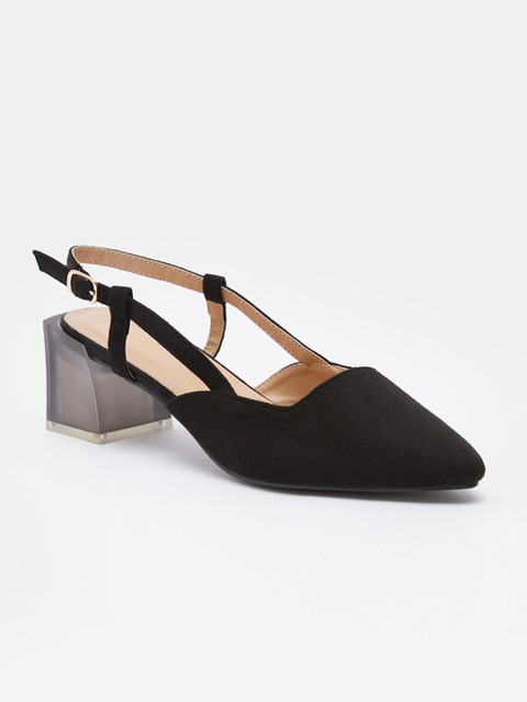 

shoexpress Women Black Solid Block Heels