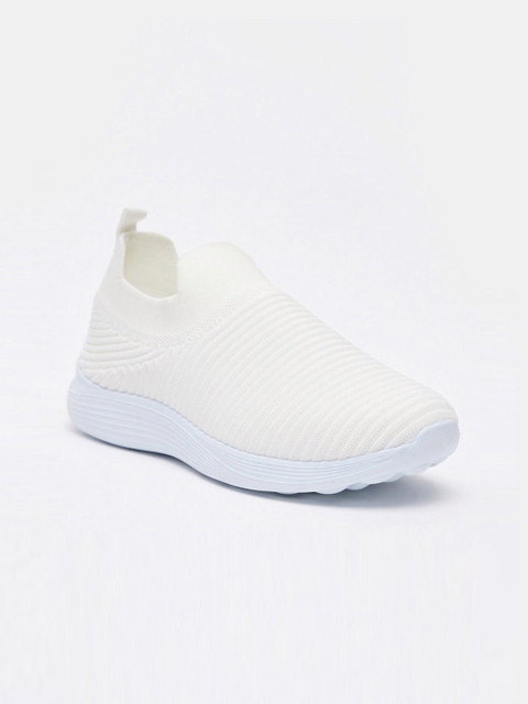 

shoexpress Women Off-White Walking Shoes