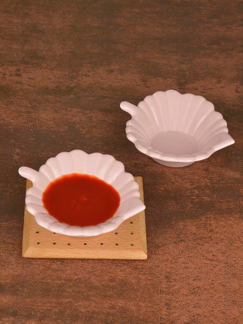 

StyleMyWay Set of 2 Pink Glazed Handmade Ceramic Dip Bowls