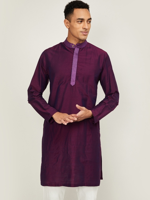 

Melange by Lifestyle Men Purple Kurta