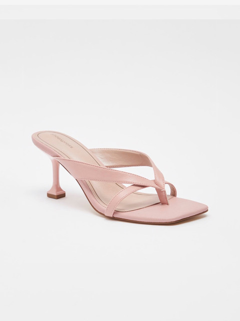 

shoexpress Women Beige Solid Sandals