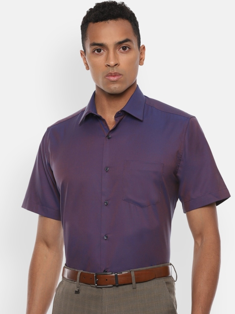 

Van Heusen Men Purple Regular Fit Solid Cotton Formal Shirt
