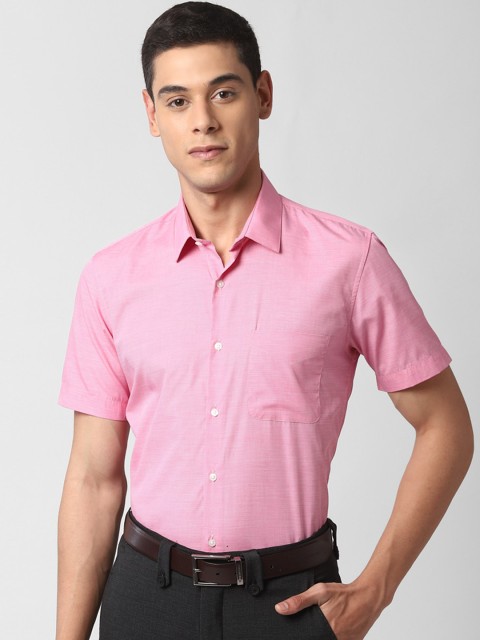 

Peter England Men Pink Slim Fit Solid Casual Shirt