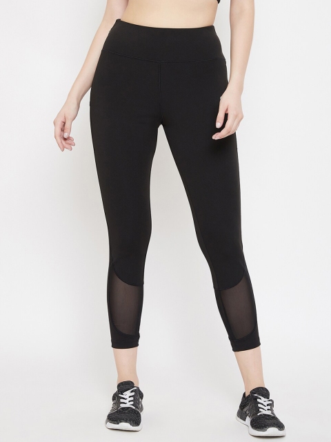 

Athleto Women Black Solid Quick Dry Training Tights