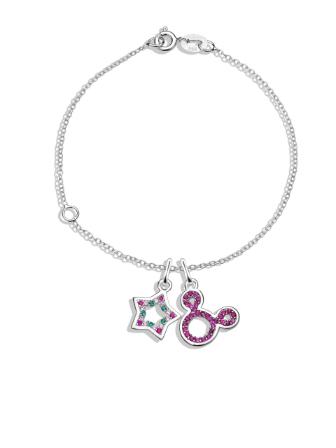 

TALISMAN Silver-Toned Disney Shine Like A Star Bracelet