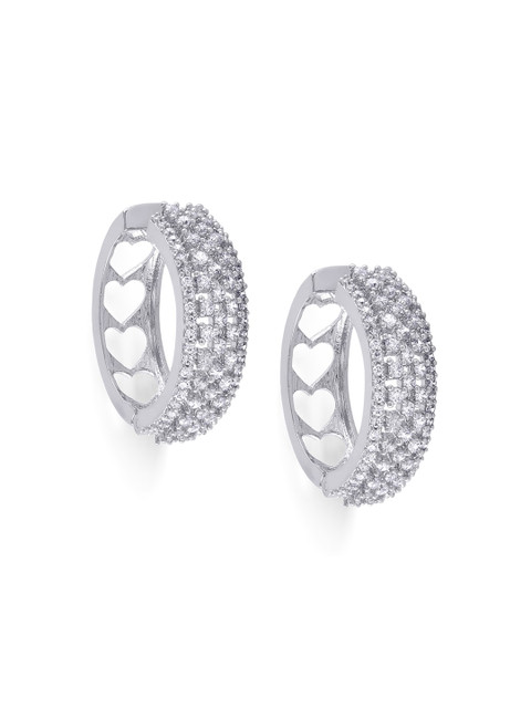 

Amavi Silver-Toned Circular Hoop Earrings