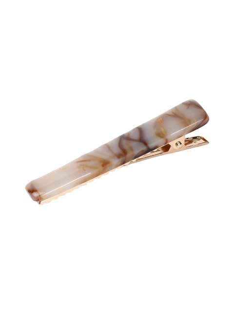 

FOREVER 21 Brown Printed French Barrette