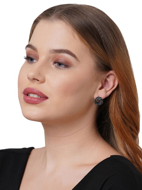 

ToniQ Grey Contemporary Studs