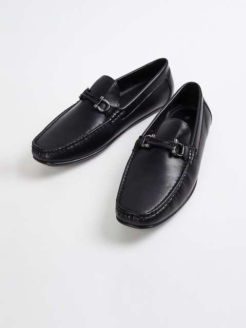 

CODE by Lifestyle Men Black Solid Formal Loafers