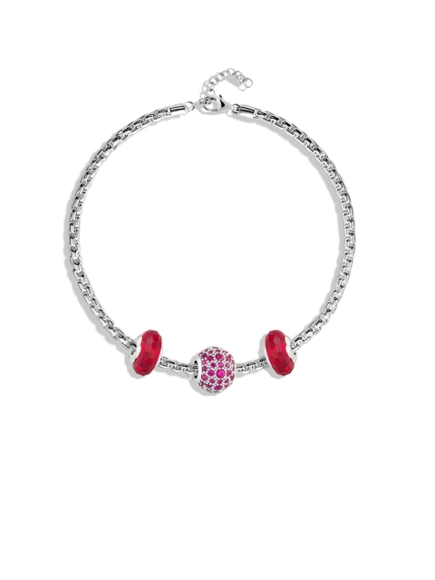 

TALISMAN Sterling Silver Rhodium-Plated Disney Princess Snow White Wraparound Bracelet