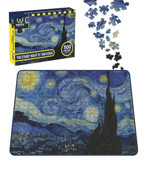 

Webby Kids Blue & Black The Starry Night by Van Gogh Jigsaw Puzzle