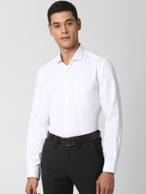 

Peter England Men White Regular Fit Solid Casual Shirt