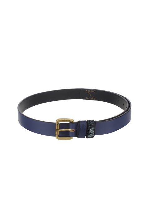 

Calligraphy Women Blue & Black Solid Belt