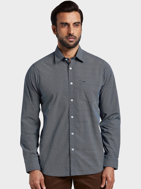 

ColorPlus Men Blue Regular Fit Printed Casual Shirt