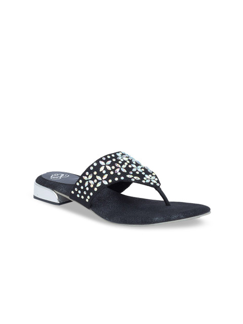 

Sole To Soul Women Black Embellished Sandals