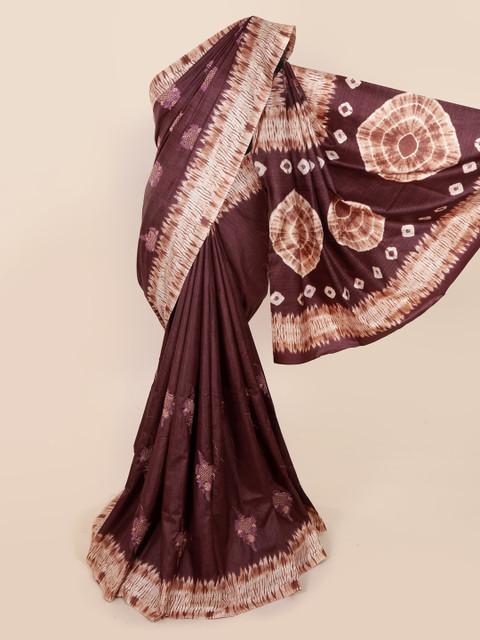 

Pothys Brown Woven Design Jute Cotton Saree
