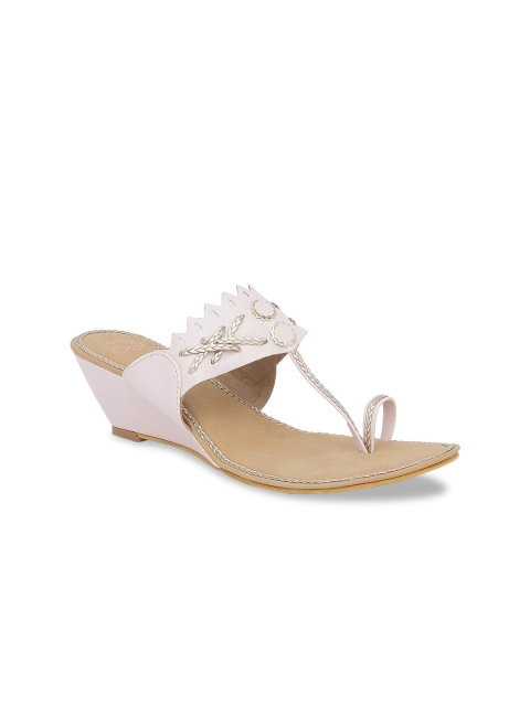 

Sole To Soul Women Pink Embellished Wedges