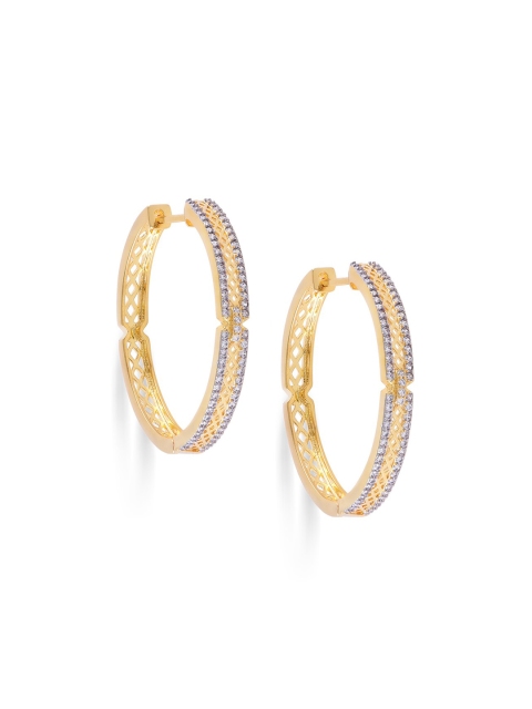 

Amavi Gold-Toned Circular Hoop Earrings