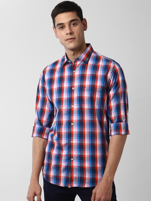 

Peter England Casuals Men Multicoloured Slim Fit Checked Casual Shirt, Multi