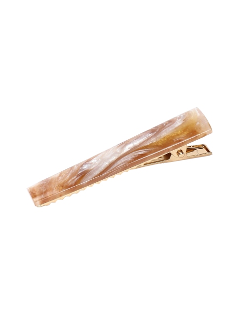 

FOREVER 21 Brown Embellished French Barrette