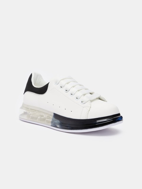 

shoexpress Women White PU Walking Shoes