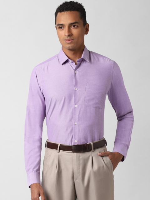 

Peter England Men Purple Regular Fit Solid Casual Shirt