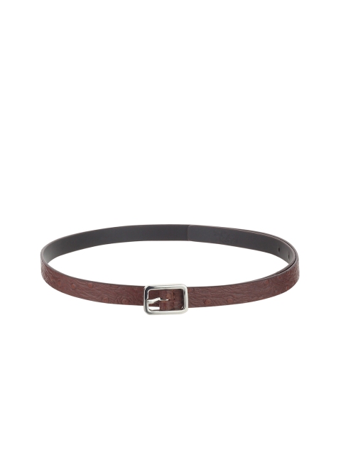 

Calligraphy Women Brown & Black Solid Belt