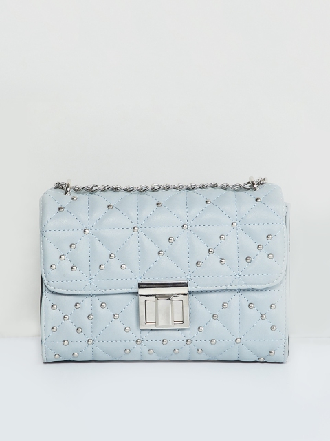 

max Blue Embellished Sling Bag