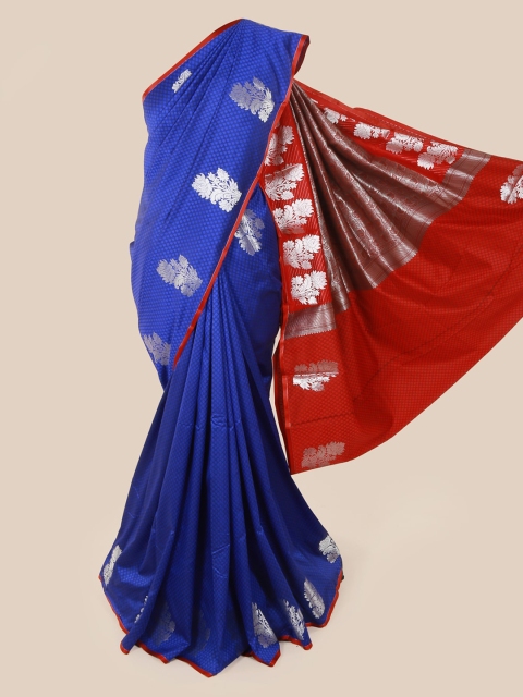 

Pothys Blue Woven Design Art Silk Saree