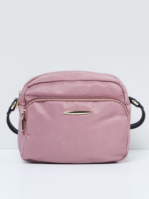 

max Purple Solid Sling Bag