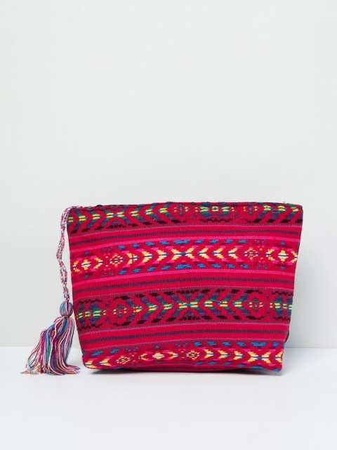 

max Pink Self Design Pouch