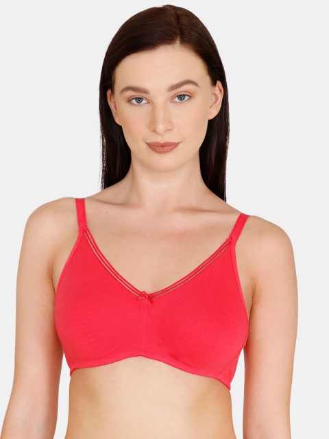 

Zivame Coral Solid Non-Wired Non Padded T-shirt Bra ZI10HBFASH00RED