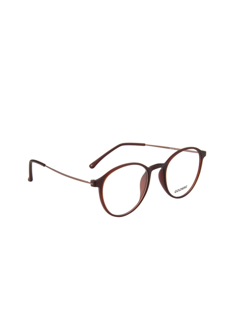 

Gold Berg Unisex Brown Solid Full Rim Round Frames