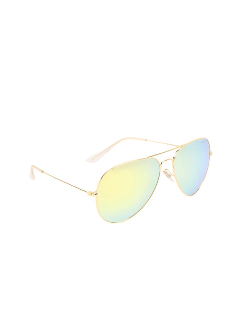 

MARC LOUIS Unisex Green Aviator Sunglasses with UV Protected Lens