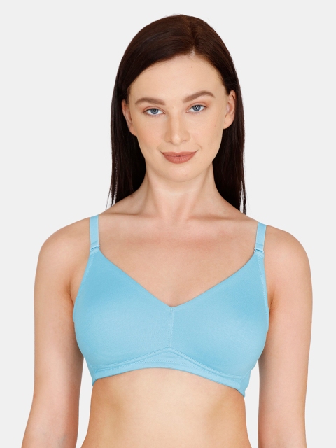 

Zivame Turquoise Blue Solid Non-Wired Non Padded T-shirt Bra ZI10ETFASH0BLUE