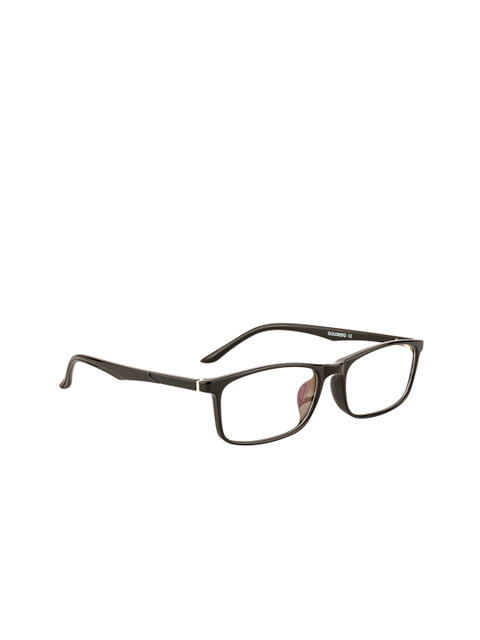 

Gold Berg Unisex Black Solid Full Rim Rectangle Frames GB-K185_C1