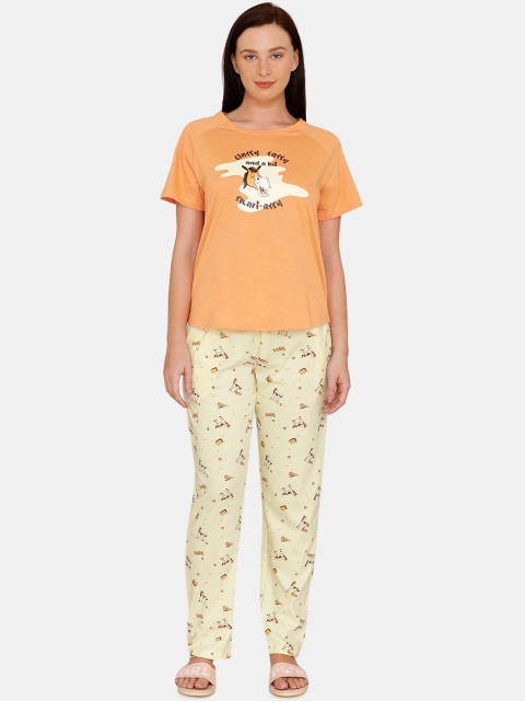 

Zivame Women Multi Graphic, Peach