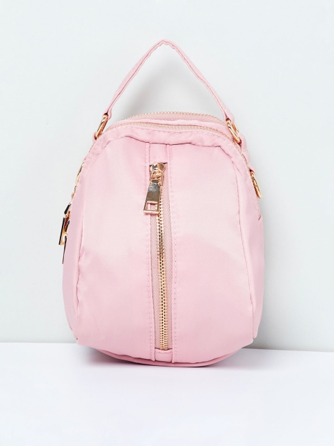 max Pink Solid Hobo Bag