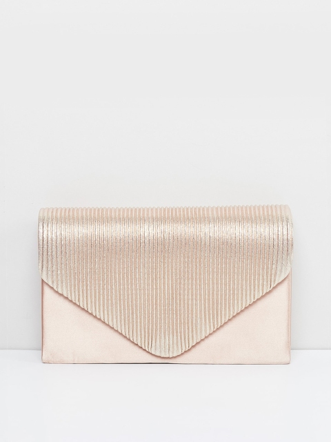 

max Gold-Toned Textured Sling Bag